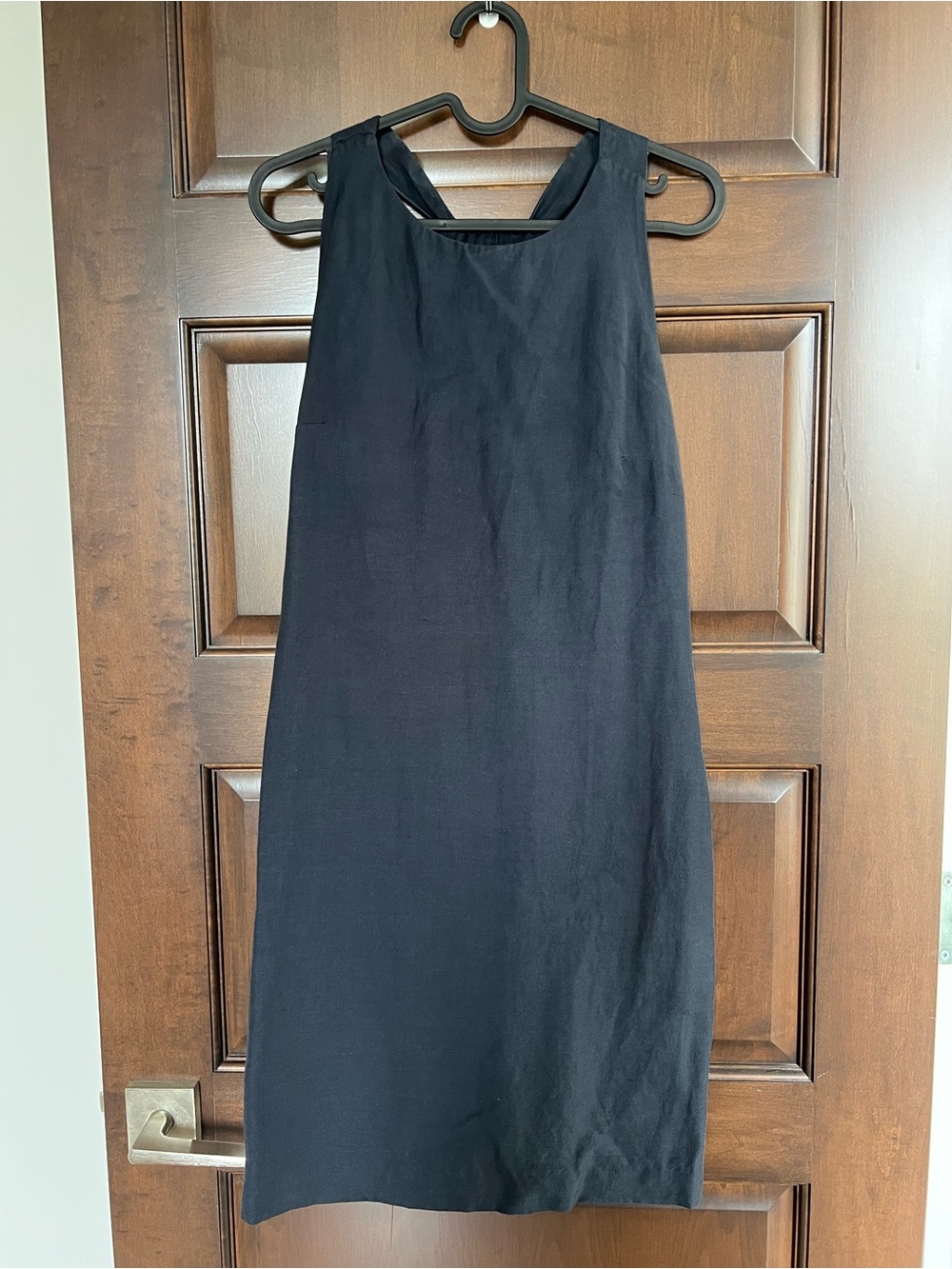 Massimo Dutti Black Sleeveless Mini Shift Dress